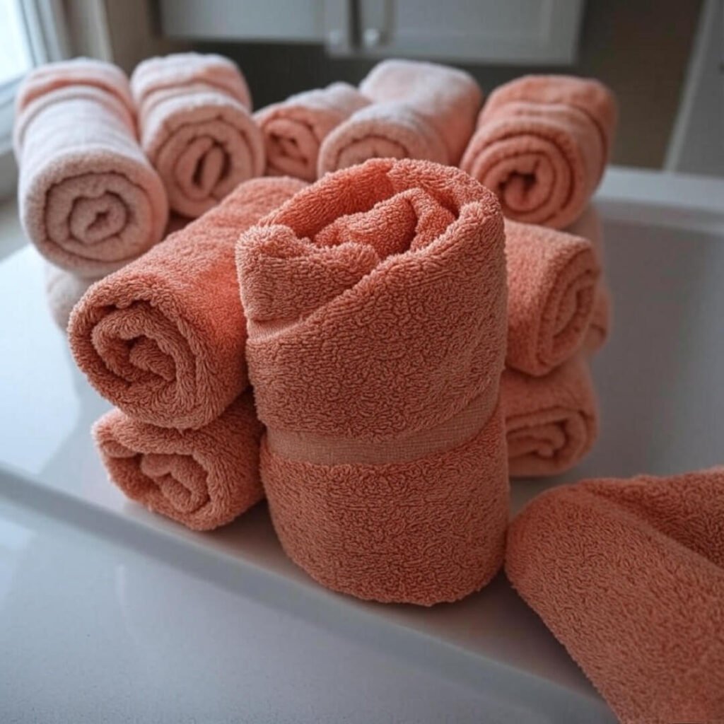 My towel display? More like towel chaos.